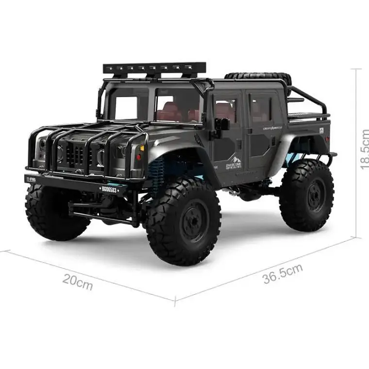 Машинка на радіокеруванні JJRC Hummer H1 1:12 4WD Off-Road Vehicle Dark Grey [142538] - фото 5