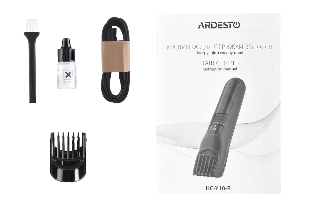 Машинка для стрижки Ardesto HC-Y10-B/5 Вт/чорний/LED-індикація заряду - фото 10