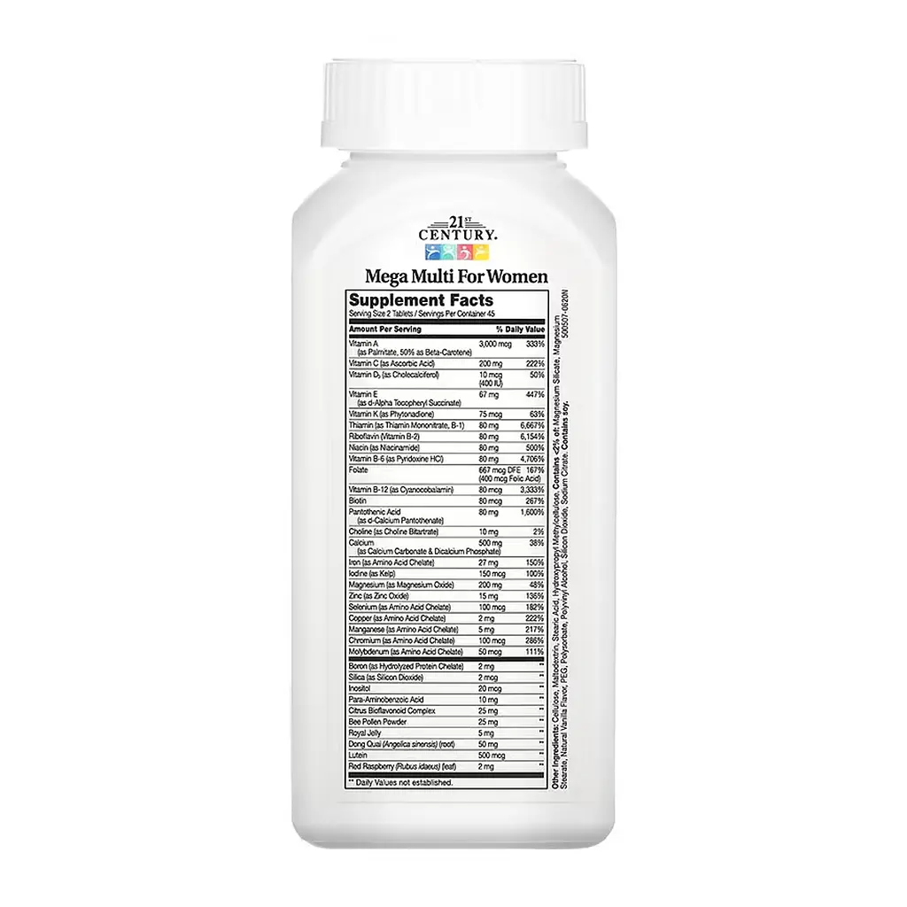 Мультивітамінний комплекс для жінок Mega Multi For Women - 90 tabs - фото 2