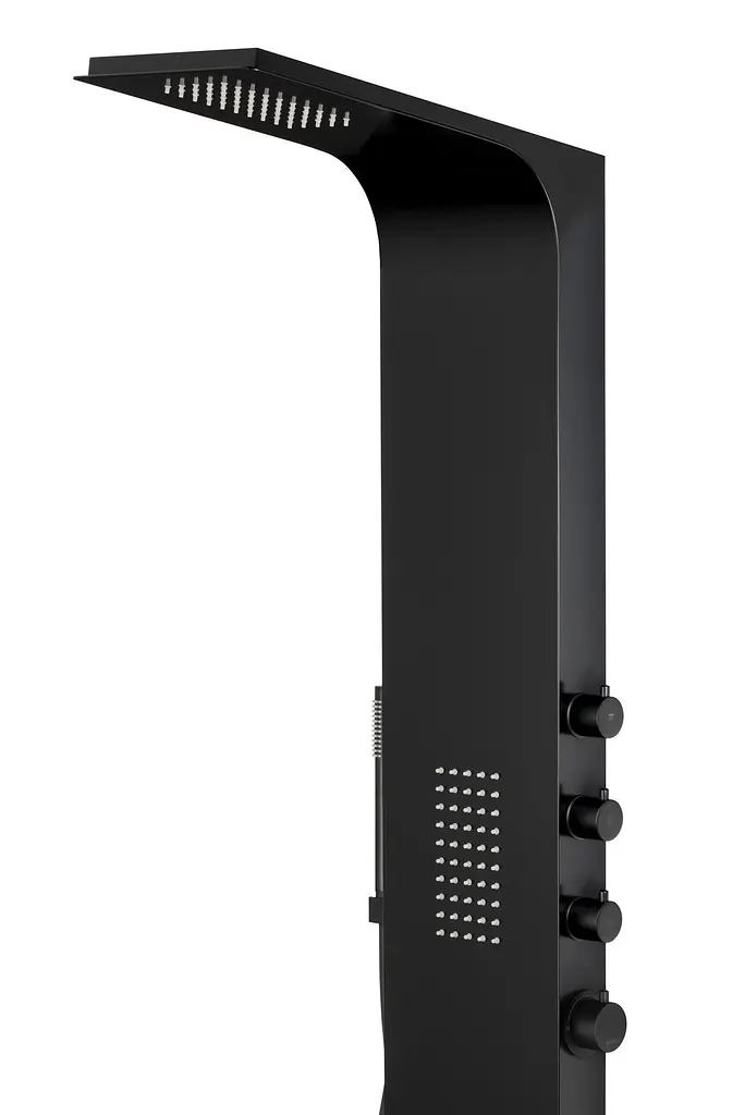 Душова панель Corsan Duo black A777MBL, Чорний матовий - фото 2