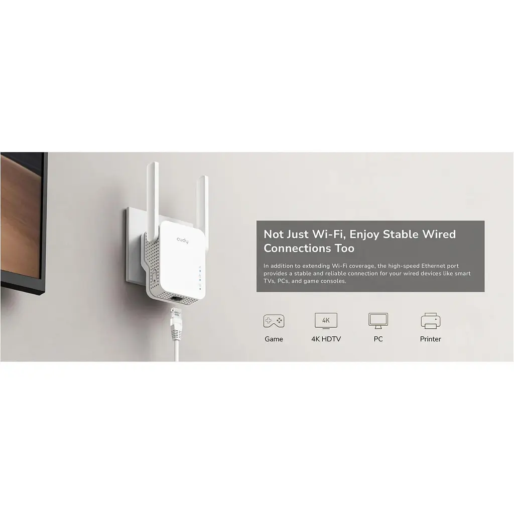 Точка доступу Cudy RE300, N300 WiFi Mesh Repeater (RE3001) - фото 8
