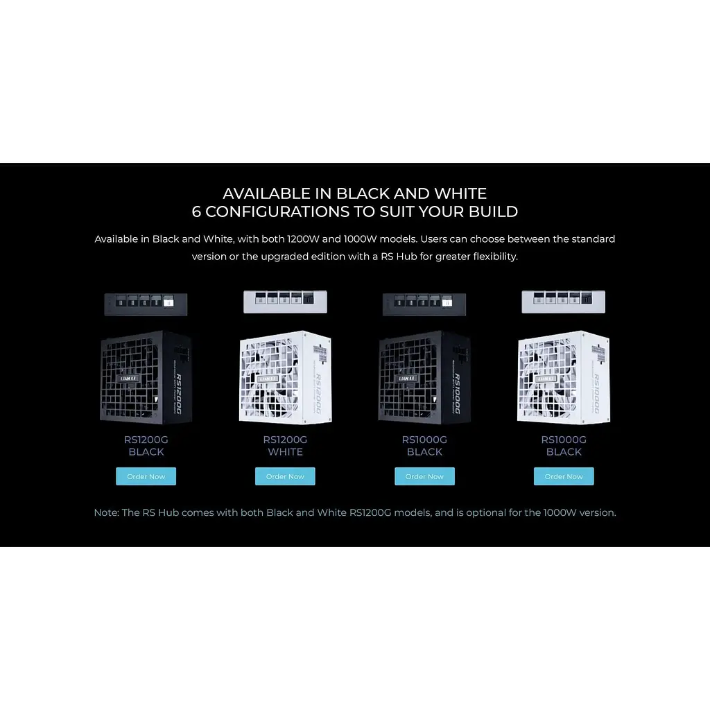 Блок живлення Lian Li RS Gold 1000W 80+ Gold (G9P.RS1000G.WH00.EU) White - фото 10