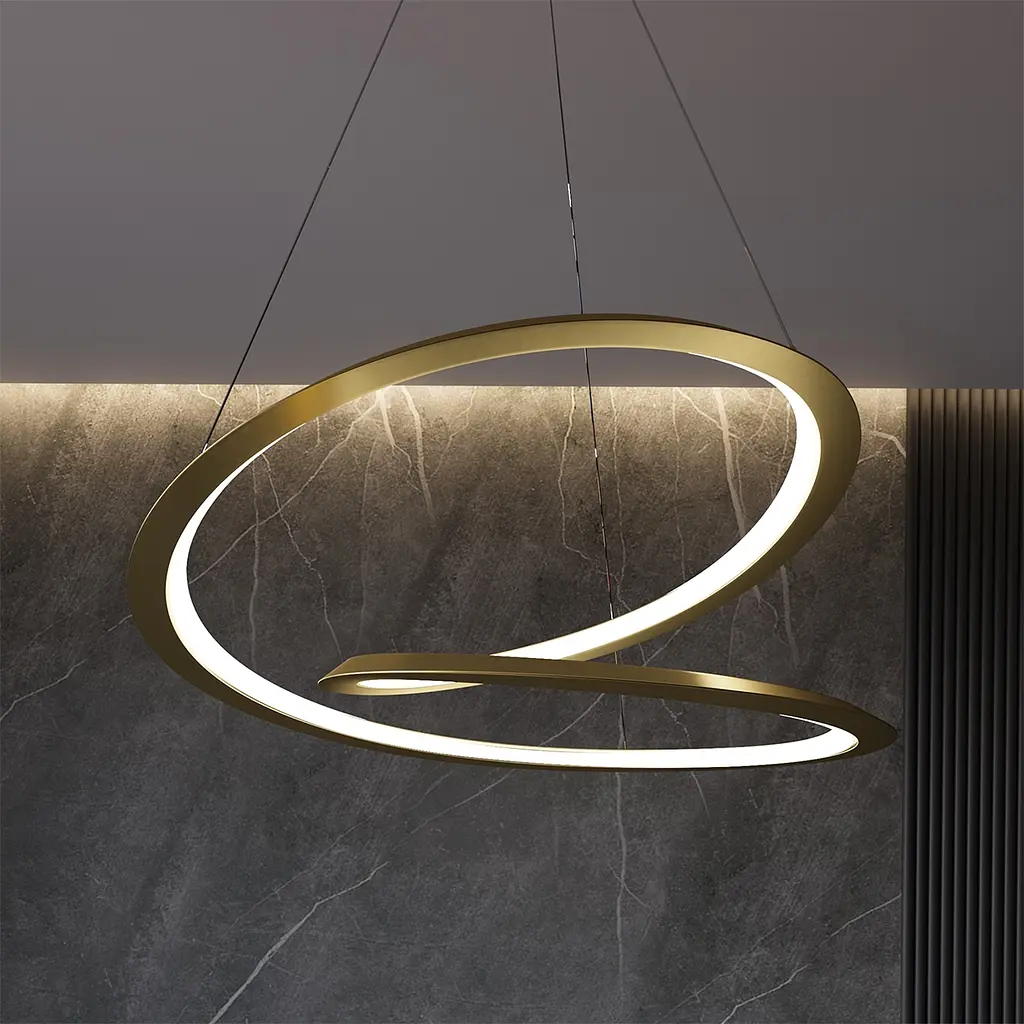 Люстра MJ-Light HELIX D800 4000K GD 12029 - фото 2