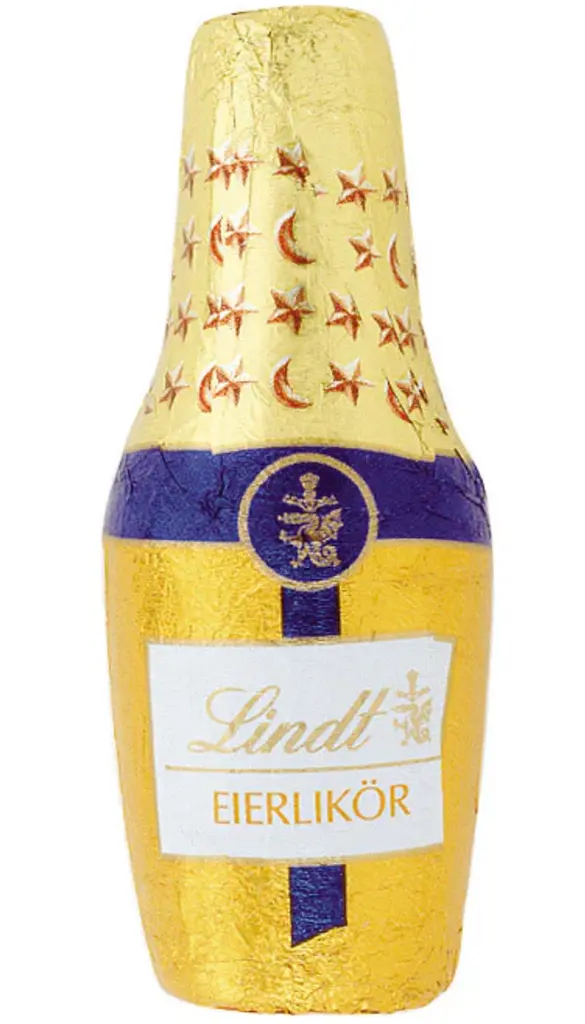 Шоколадні цукерки з лікером Lindt Eierlikör Fläschchen 131г - фото 3