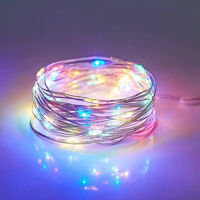 Гирлянда светодиодная от сети Роса Y25-37M 19602 10 м 100 LED мультиколор - фото 3