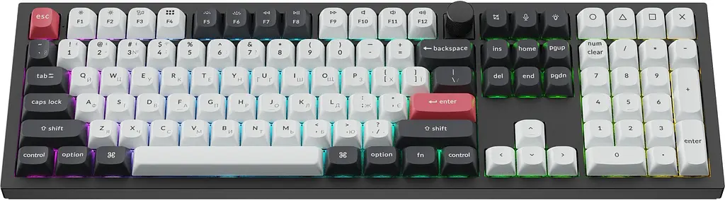 Клавіатура бездротова Keychron Q6 HE Magnetic Switch Black RGB (Q6H-M1-UA) - фото 2