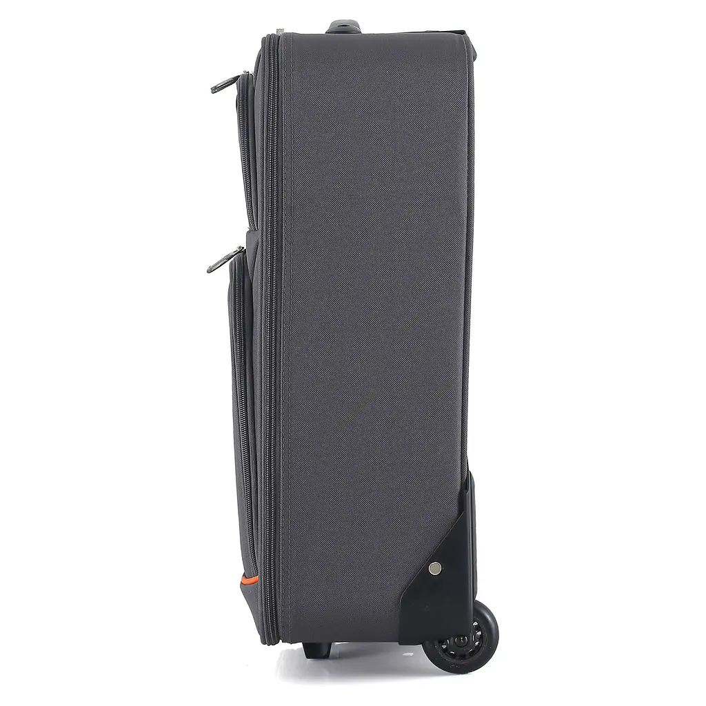 Валіза мала для ручної поклажі Semi Line 20 дюймів (S) дюймів (S) Polyester Grey/Orange Lines (T5754-1) - фото 3