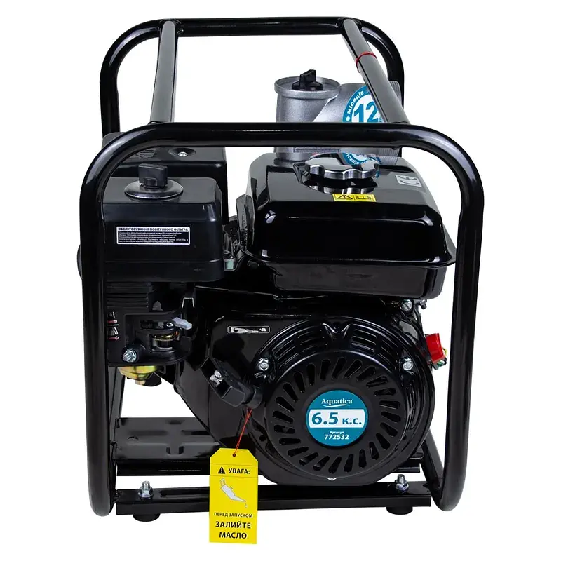 Мотопомпа 7.5 к.с. Hmax 30м Qmax 70м³/год (4-х тактний) AQUATICA AQ30CX (772532) - фото 8
