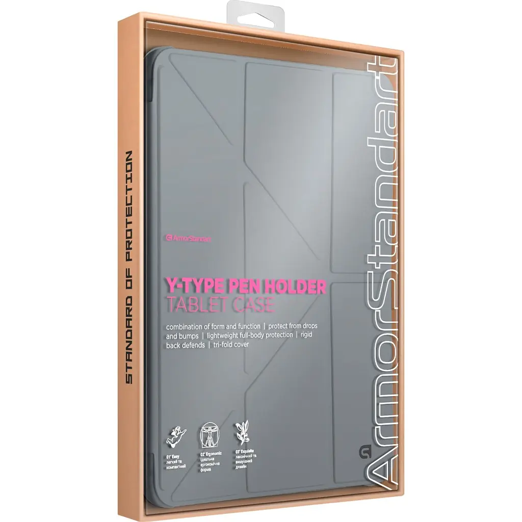 Чохол ArmorStandart Y-Type PEN для Apple iPad Air 10.9` (2020-2022)/Air 11` (2024-2026)/Pro 11` (2020-2022) Gray (ARM77528) [142400] - фото 8