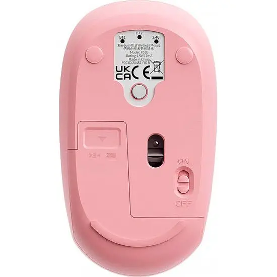 Миша Baseus Wireless Mouse F01B Baby Pink Tri-Mode (B01055503413-00) [99874] - фото 6