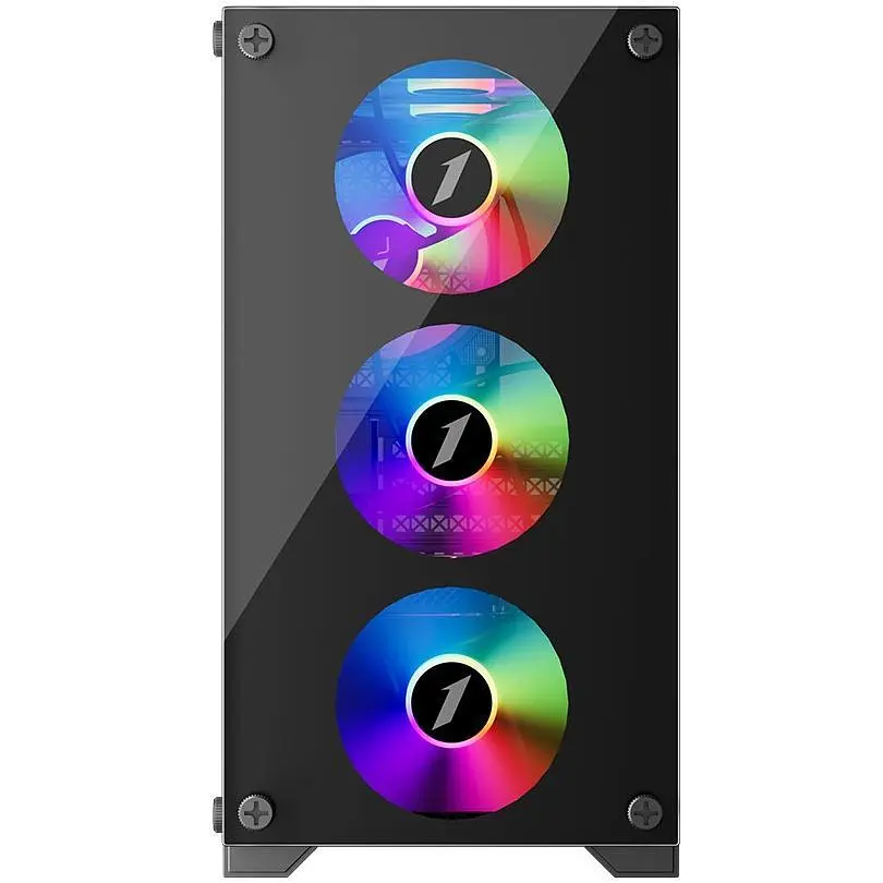 Корпус 1stPlayer Black 600W (X2-M-BK-4F1-PS-600FK-EU) - фото 3