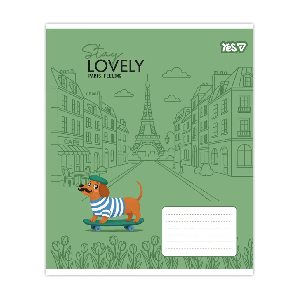 Зошит Yes Stay lovely А5 12 аркушів коса лінія (768767), в асортименті - фото 2