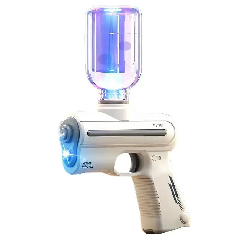 Водяний акумуляторний пістолет Water Gun 9007B (200ml) with lithium battery White - фото 2