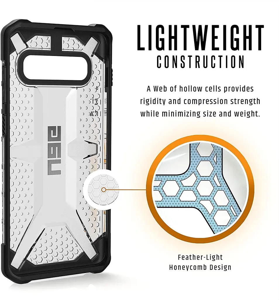 Чохол прозорий протиударний UAG Plasma 211343114343 для Samsung Galaxy S10 (6.1") Ice - фото 8