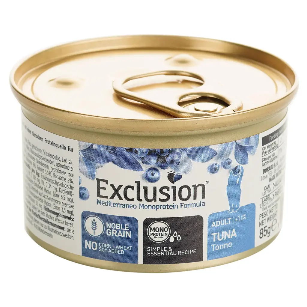 Вологий корм для котів Exclusion Noble Grain Cat Adult Tuna All Breeds, 85 г - фото 3