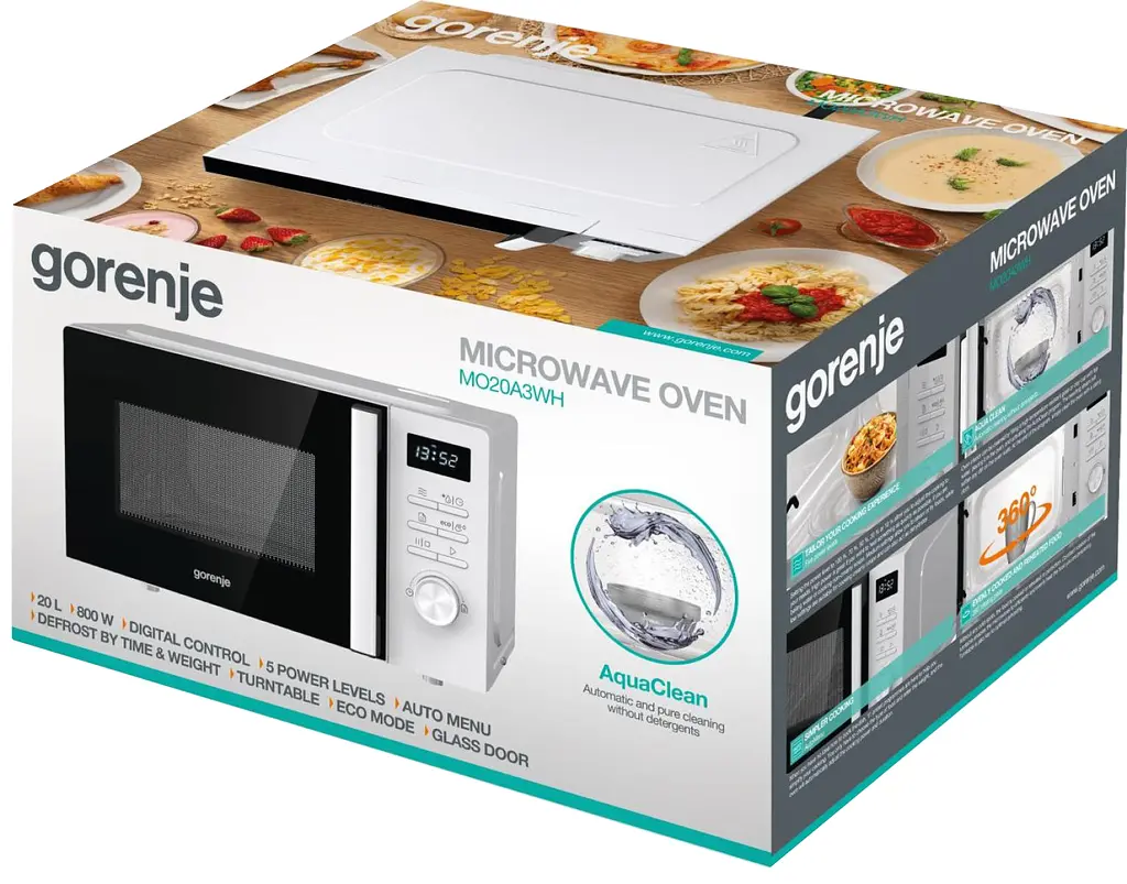 Мікрохвильова піч MO20A3WH (M20XYZ) Gorenje teh0027254 - фото 7