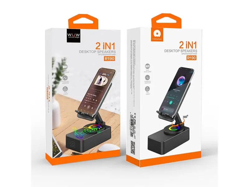 Портативна колонка WUW R190 Black (6972573336302) - фото 3