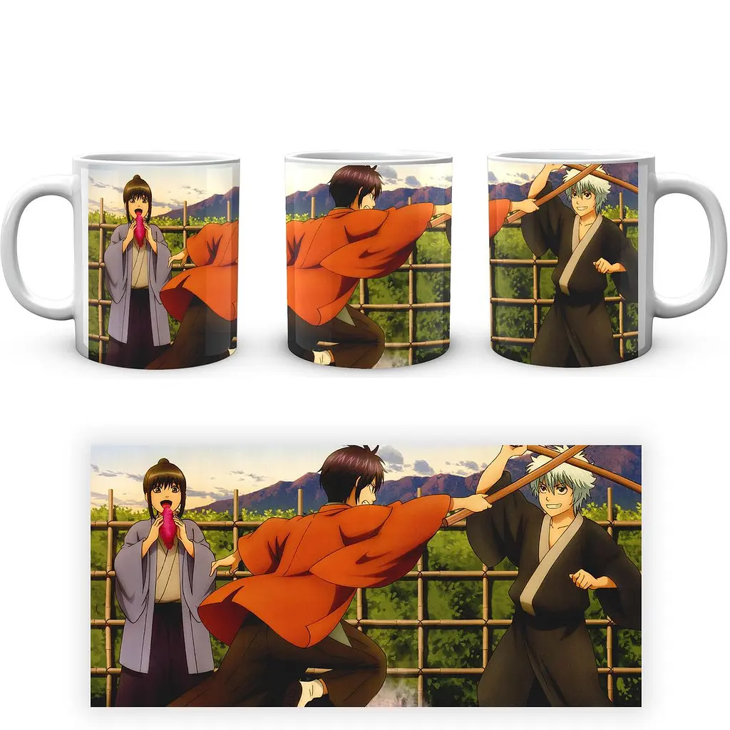 Кружка GeekLand Gintama Гинтама GTM 02.14 330 мл белая - фото 3
