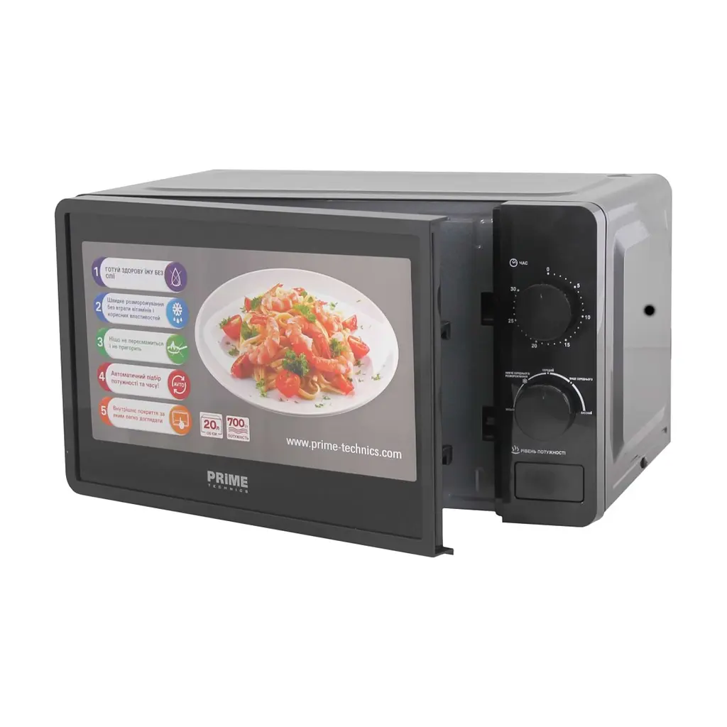 Мікрохвильова піч PRIME Technics PMW 20764 KB (PMW20764KB) - фото 6