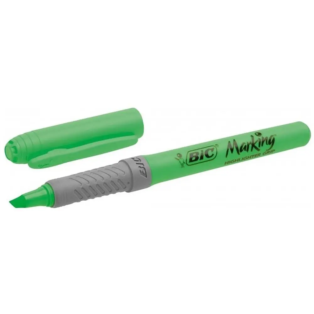 Маркер текстовий BIC Highlighter Grip 1 шт. зелений (811932) - фото 3