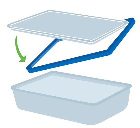 Форма з кришкою Pyrex Pure Glass 19x14x5 см 0.8 л kuh0016106 - фото 3