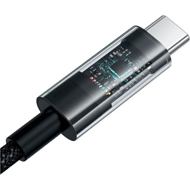Кабель Baseus Gem USB-A to USB-C 100w 1m Black (P10373002111-00) [155565] - фото 3