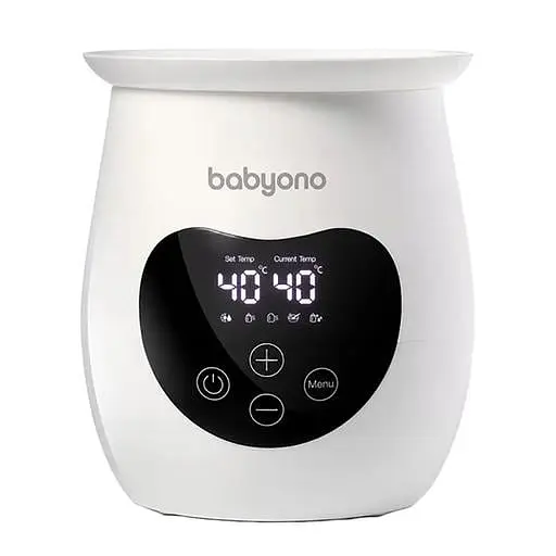 Электрический подогреватель BabyOno Natural 2 в 1, с дисплеем и функцией стерилизации, белый (968/01) - фото 2