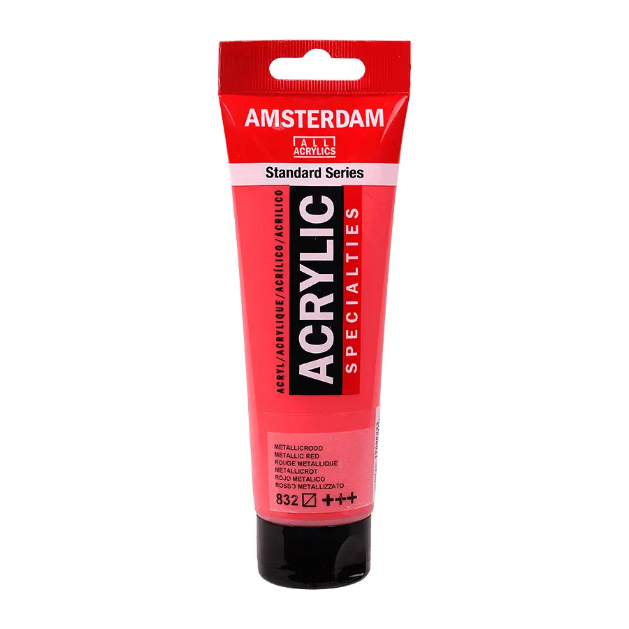 Фарба акрилова Amsterdam (832) Червоний металік 120 мл Royal Talens (8712079533410)