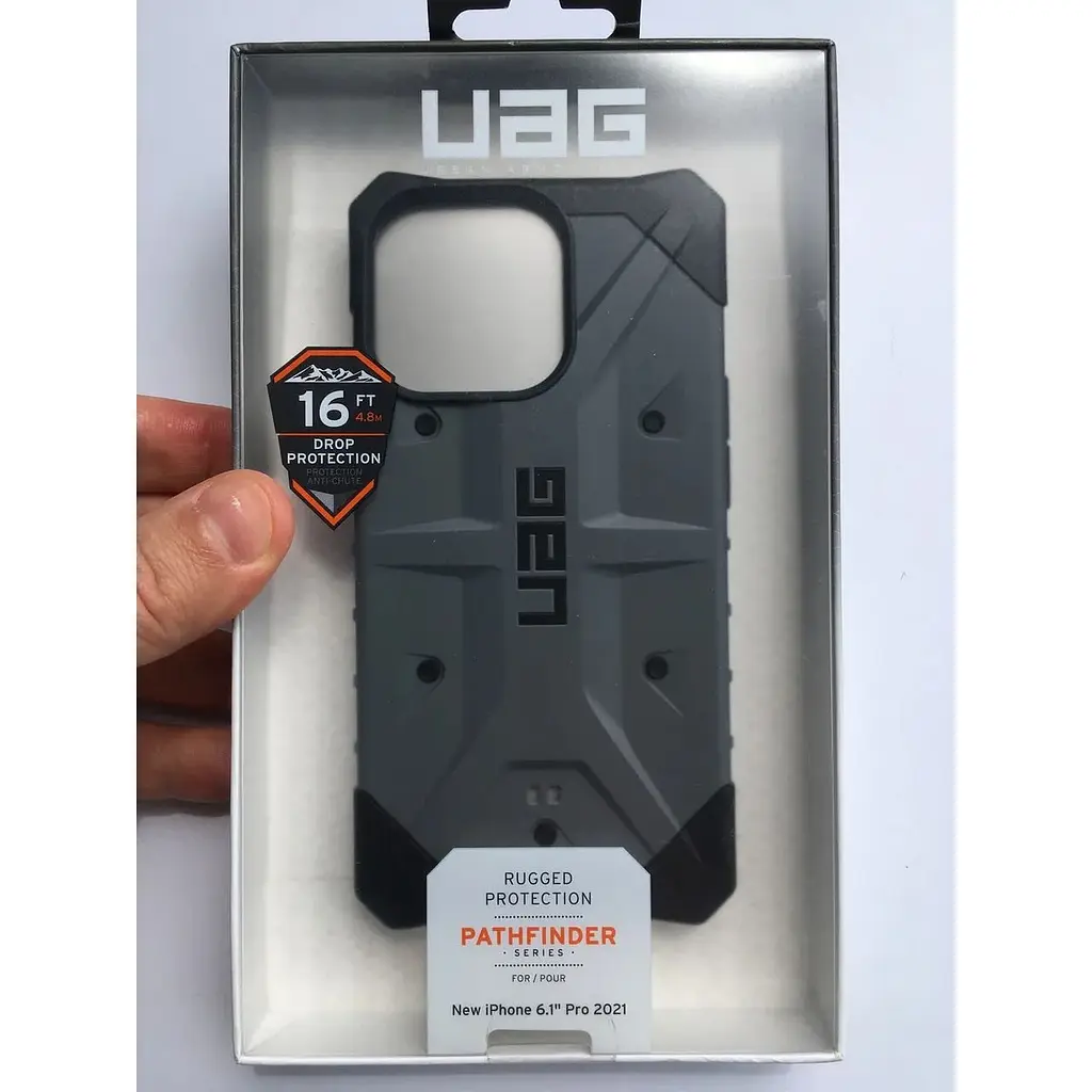 Оригинальный противоударный чехол UAG Pathfinder для iPhone 13 Pro (6.1") Silver (113157113333) - фото 10