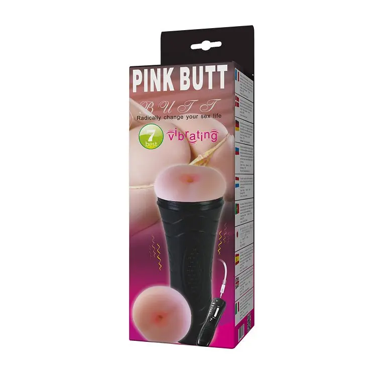 Мастурбатор з вібрацією Baile Pink Butt Vibrating Masturbator Cup (тілесний) - фото 11