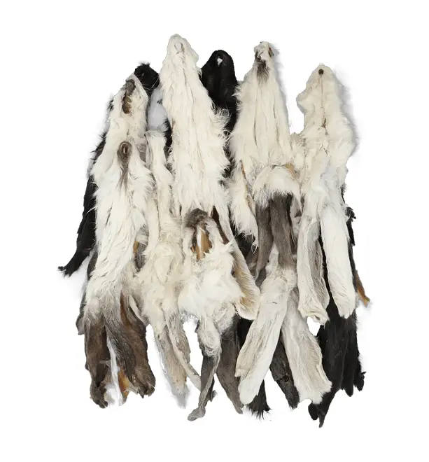 Ласощі для собак UniQ PETS Кролячі вушка з хутром 300 г - фото 2