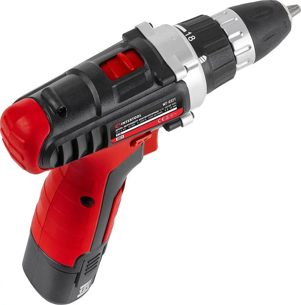 Дриль-шуруповерт Intertool WT-0321 12V 2x1.5Ah [89143] - фото 4
