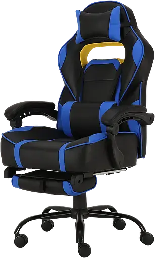 Геймерське крісло GT Racer чорне із синім (X-2748 Black/Blue) - фото 3