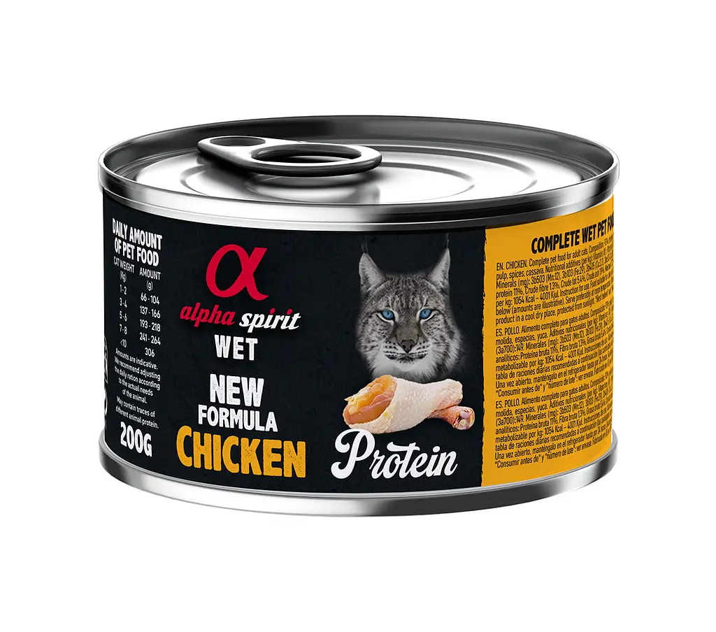Вологий корм для котів Alpha Spirit Chicken Adult Cat з куркою 200 г as311209