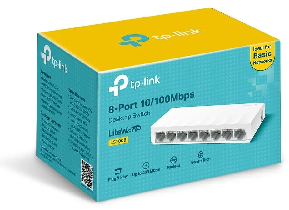 Коммутатор TP-Link LS1008 (LS1008) - фото 3