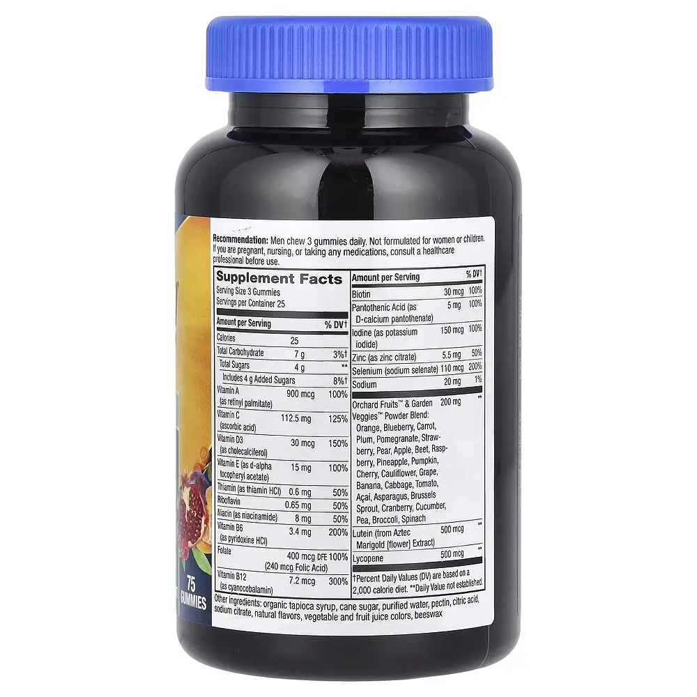 Комплекс для здоров'я чоловіків 50+ Nature's Way Alive! Men's 50+ Premium Gummy, 75 желейок - фото 2