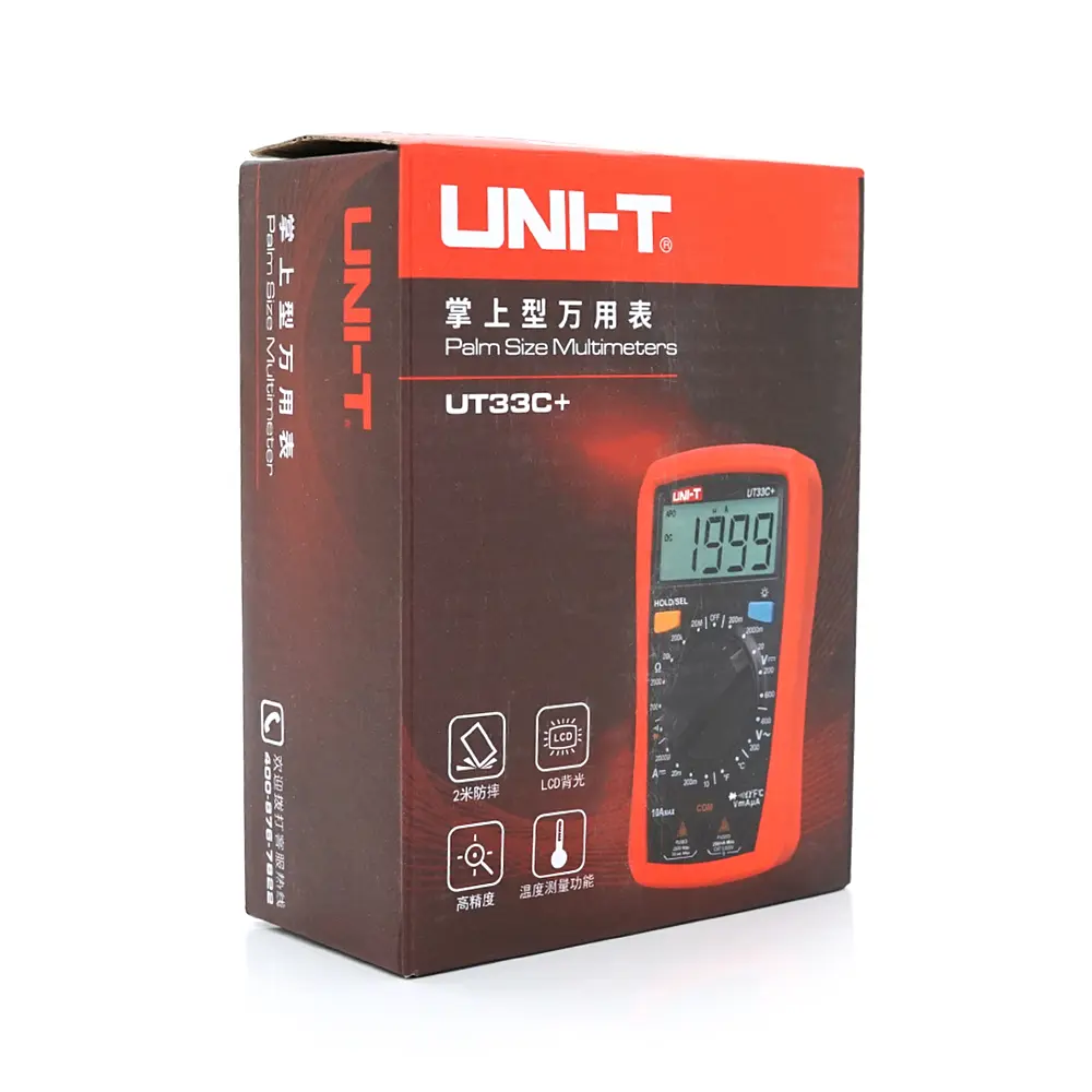 Мультиметр UNI-T UT33С+ Измерения: V, A, R, T - фото 2