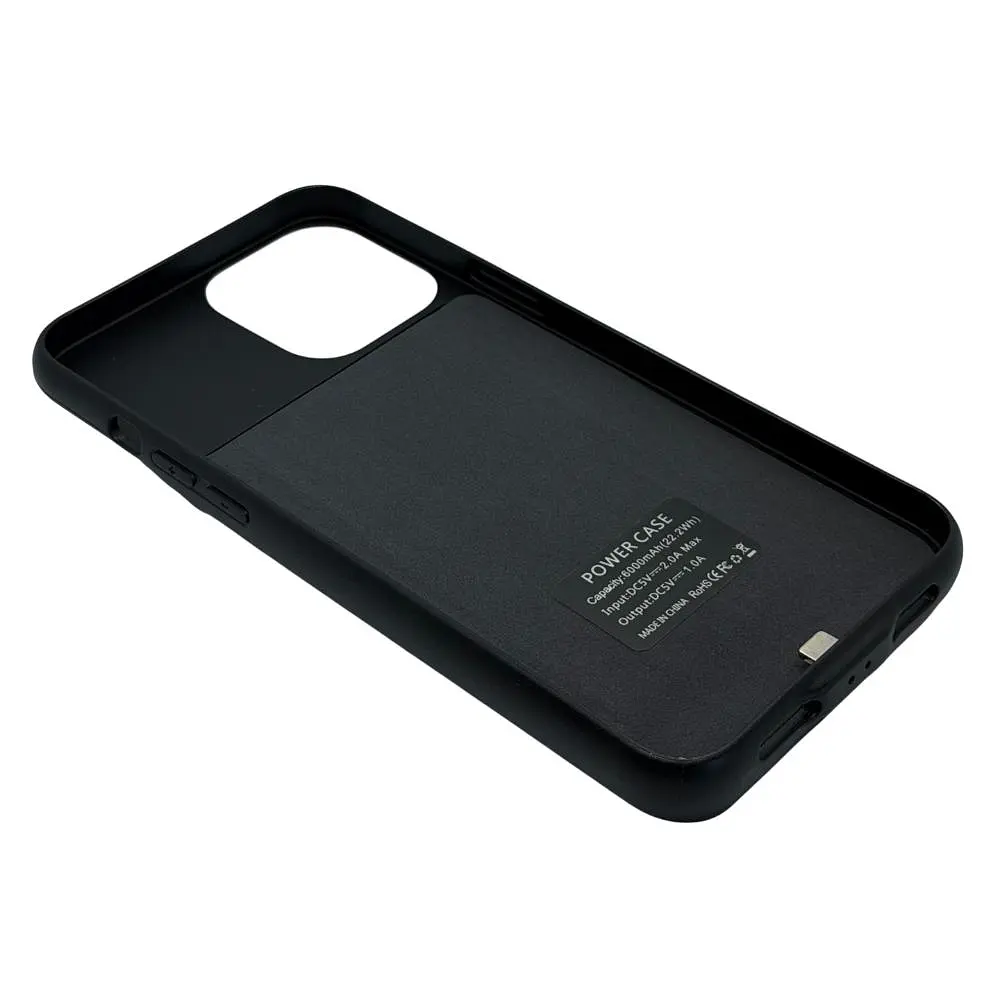 Чохол-акумулятор XON PowerCase для iPhone 12 Pro Max / 13 Pro Max 6000 mAh Чорний (PCBS1112460B 4753) - фото 5