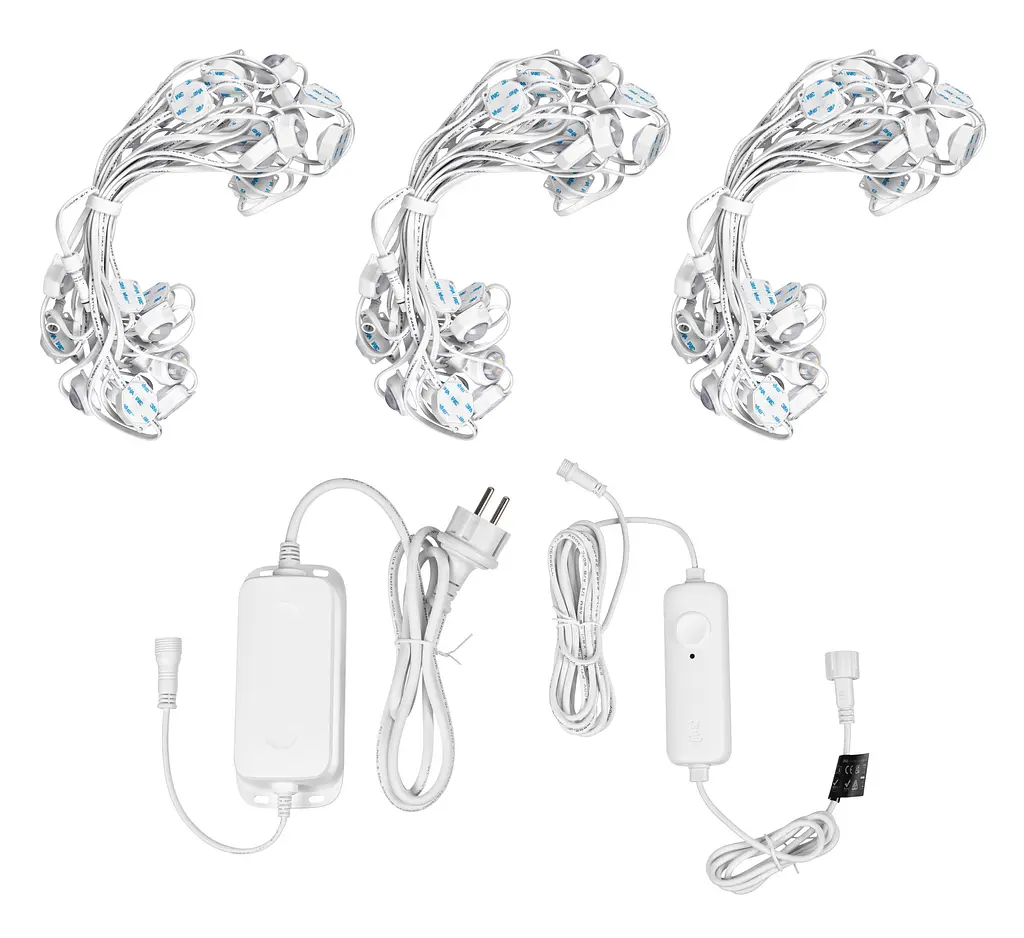 Twinkly Гірлянда Smart LED Twinkly Permanent Light RGB 72 IP65 кабель білий - фото 2