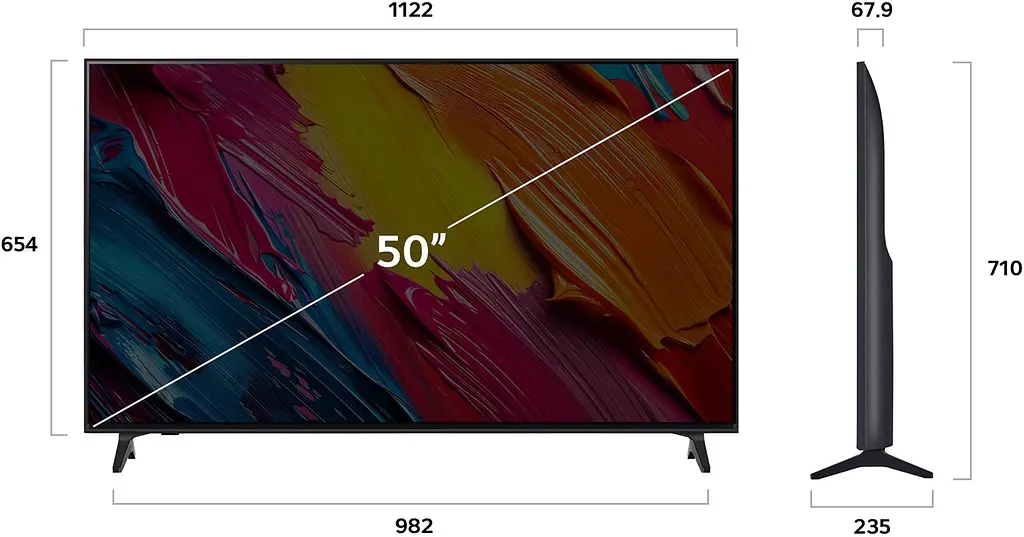 LG Телевізор 50" QNED 4K 60Hz Smart WebOS Black - фото 3