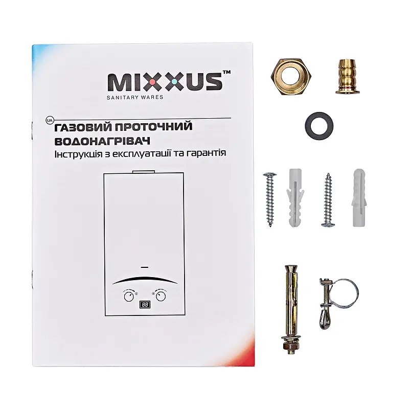 Газова колонка Mixxus GWH-0112 Basic White димохідна 12 л/хв WH0029 - фото 4