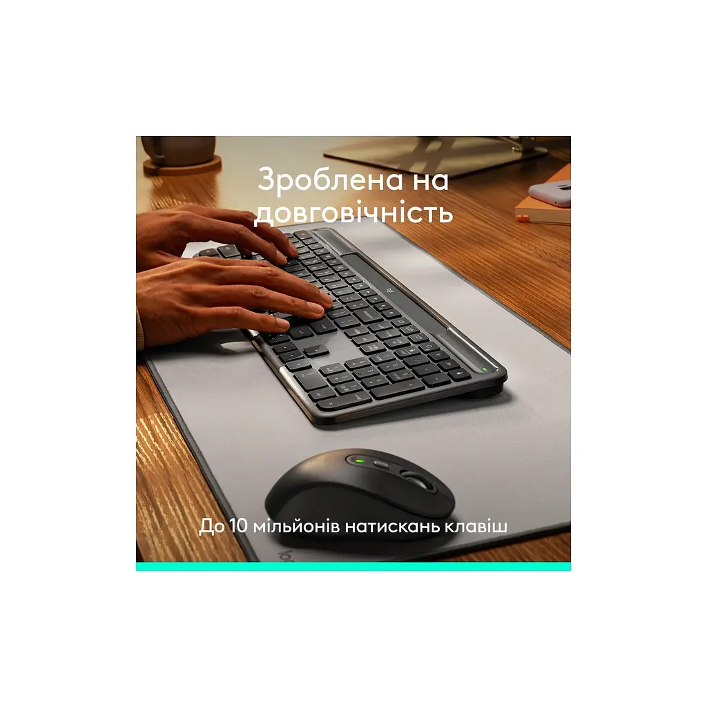 Клавіатура Logitech Slim Solar+ Bluetooth Graphite (920-013764) - фото 6