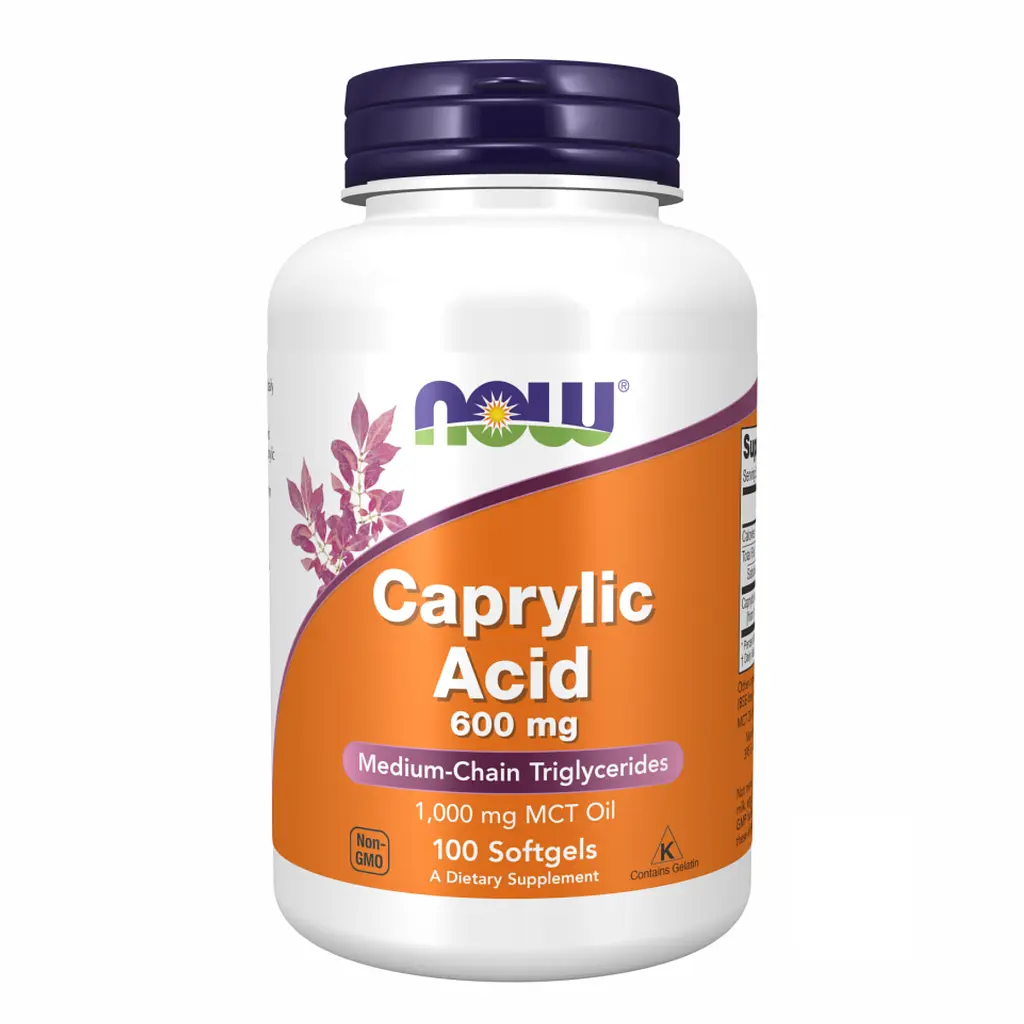Натуральні добавки Caprylic Acid 600mg - 100 sgels