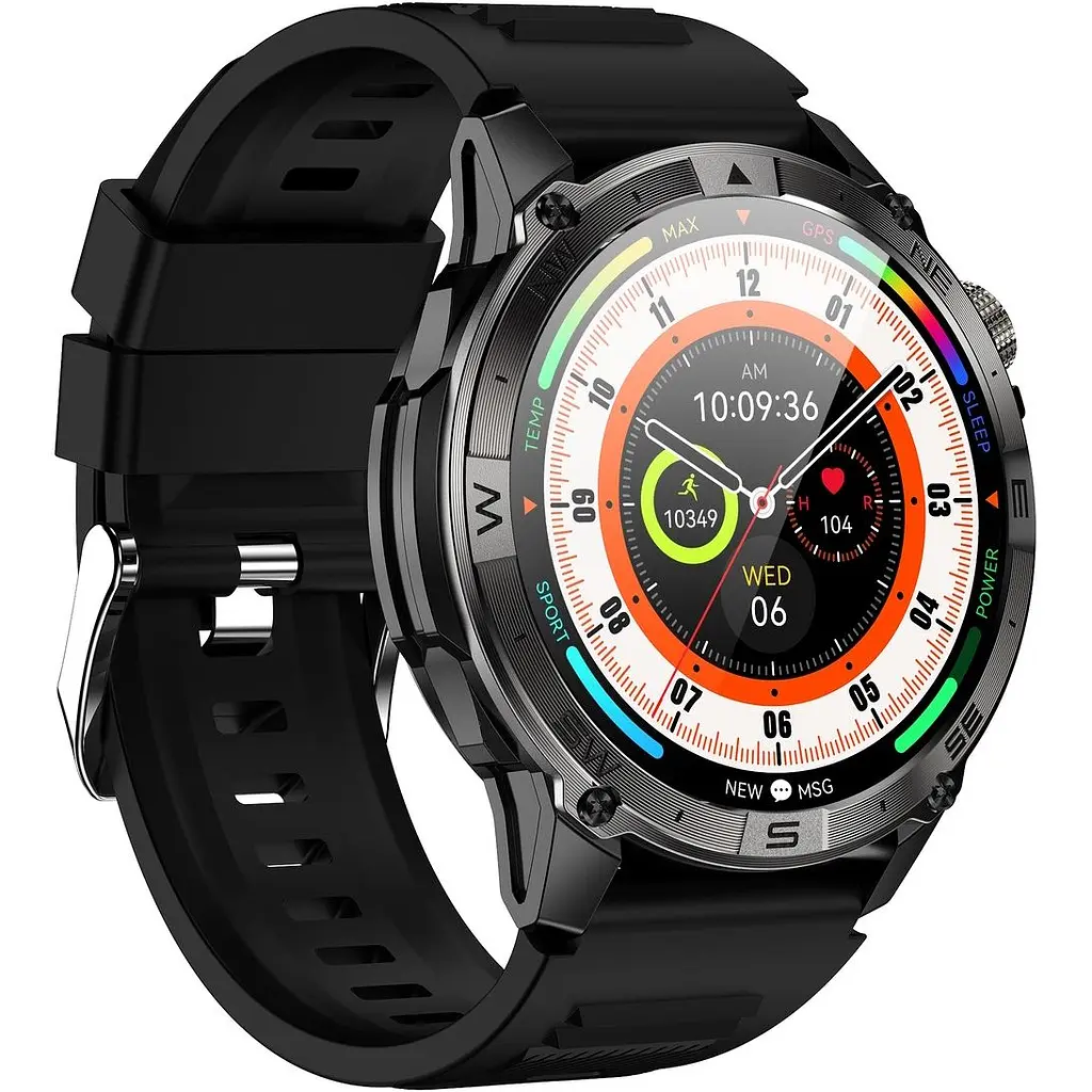 Смарт-годинник North Edge GPS Smart Titan з компасом чорний (3373) - фото 2