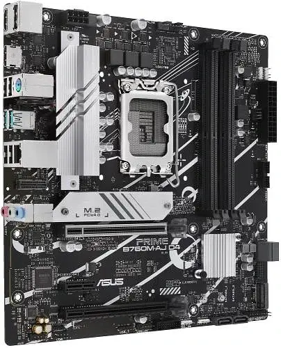 Материнська плата LGA1700, Asus PRIME B760M-A D4-CSM, B760, 4xDDR4, Int.Video(CPU), 4xSATA3, 2xM.2, 3xPCI-E 16x 4.0, Realtek 7.1, Realtek 2.5Gb, 5xUSB3.2/7xUSB2.0, HDMI/DP, MicroATX - фото 4