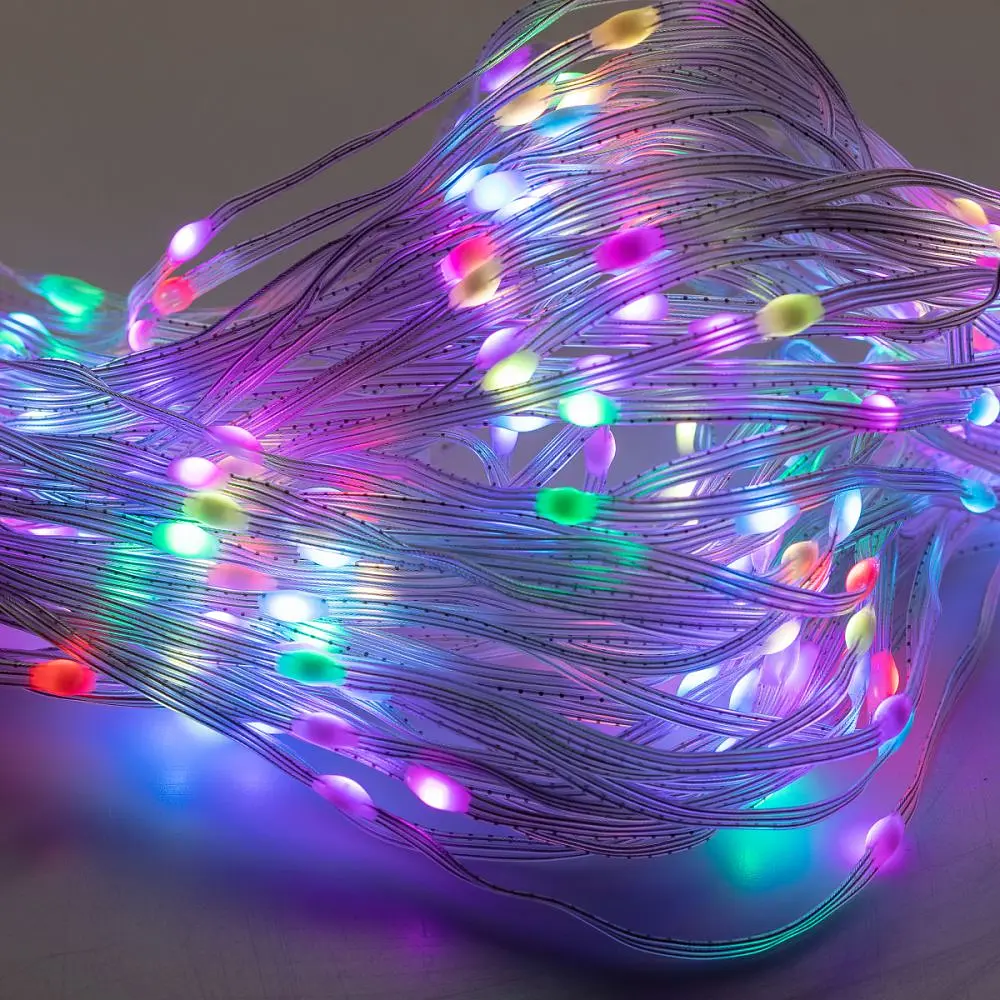 Розумна гірлянда-Штора 200 LED 3*2 м з керуванням зі смартфона, мультиколор - фото 5