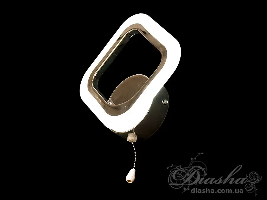 Світильник настінний LED Diasha A8060/1HR 12W 495 лм 21 см хром акриловий плафон для дому - фото 4