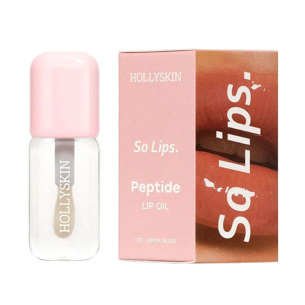 Зволожувальна олія для губ HOLLYSKIN So Lips Peptide Lip Oil №001 Lemon Glaze, 4 мл