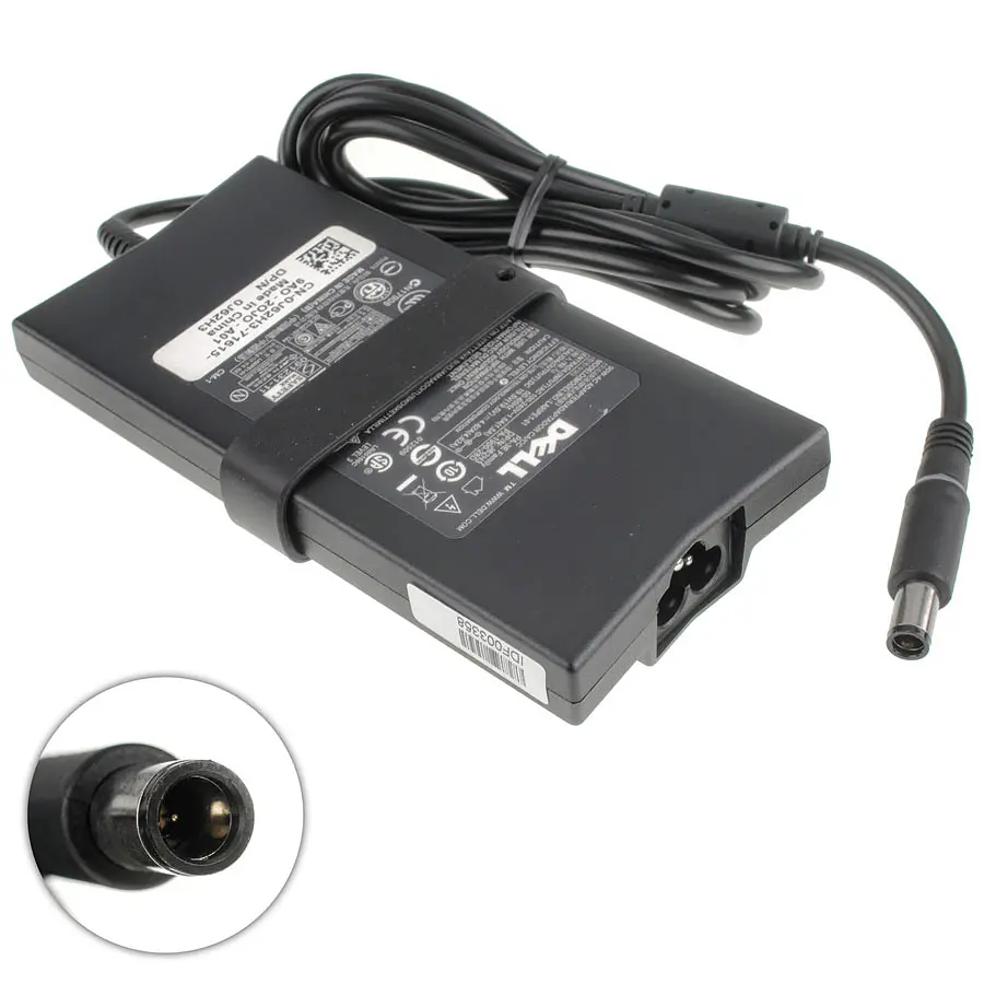 Блок живлення для ноутбука Dell SLIM 19.5V, 4.62A, 90W, 7.4x5.0-PIN, Black (без кабеля) (0J62H3) - фото 2