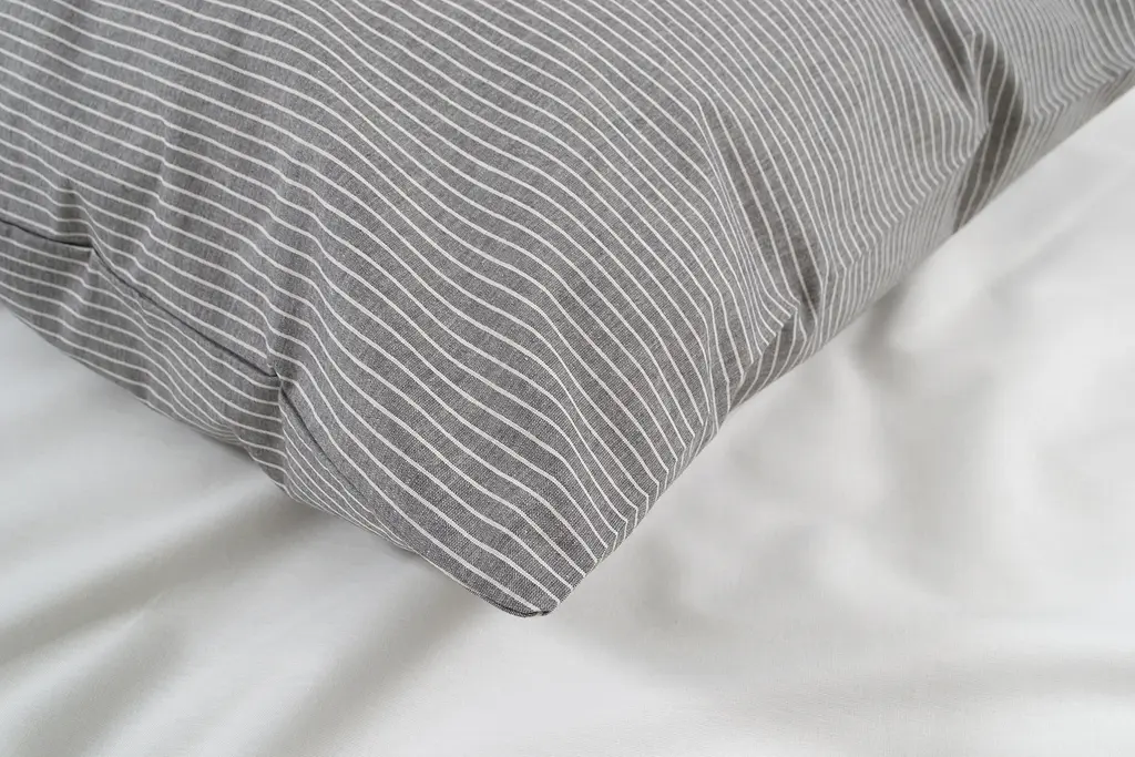 Постельное белье Lotus Home - Premium Percale Stripe антрацит семейный - фото 5